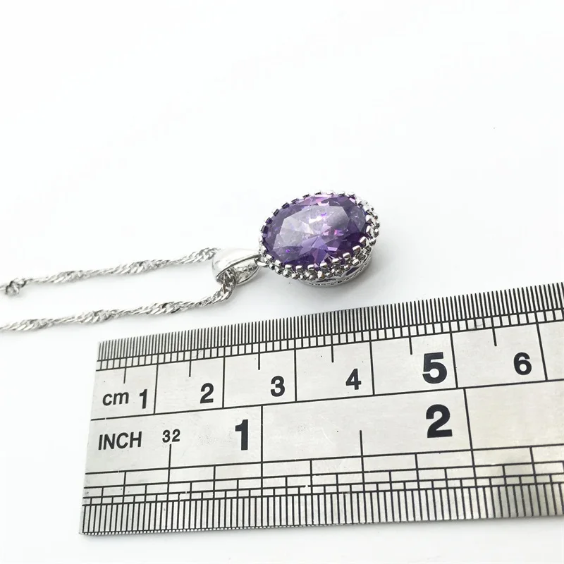 Женский ювелирный комплект из колье и серёг серебра 925 пробы | Украшения