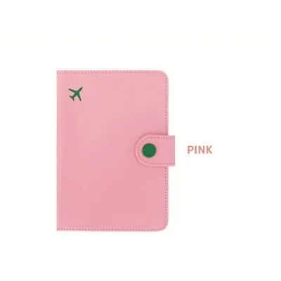 pink Универсальная Женская Обложка для паспорта из искусственной кожи, милый розовый чехол для паспорта, чехол для паспорта для девочки - Цвет: pink