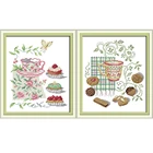 Набор для вышивки крестиком NKF, Набор сделай сам с тиснением в виде послеобеденного чая, 11CT 14CT, китайская живопись для домашнего декора