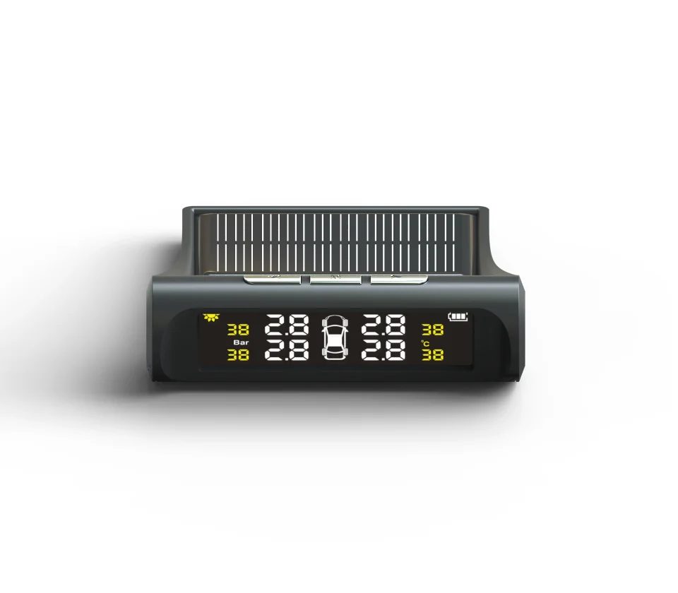 Автомобильная TPMS система мониторинга давления в шинах Солнечная энергия жк