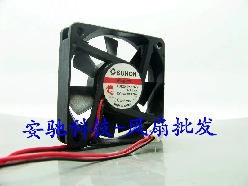 Оригинальные осевые охлаждающие вентиляторы для Sunon KDE2406PHV2 6015 60 мм DC 24 в 1 3 вт |