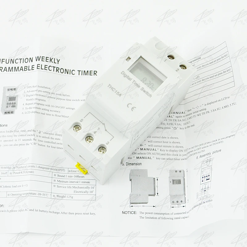 Микрокомпьютер THC15A OKtimer электронный программируемый цифровой таймер реле