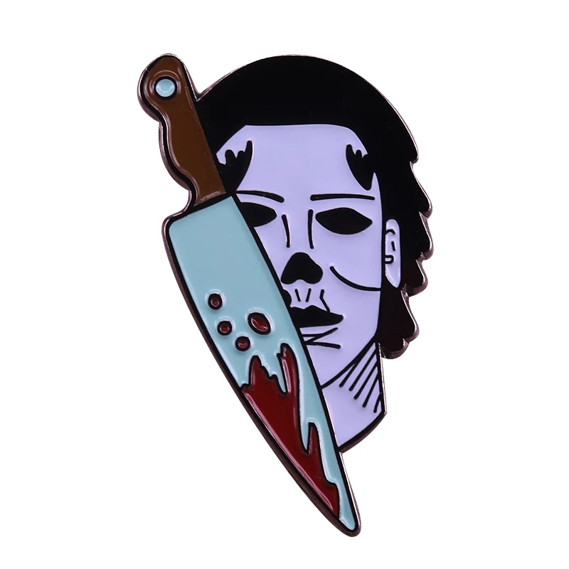 Майкл Майерс пин Убийца Маска значок ужас реальный подарок на Хэллоуин идеальный