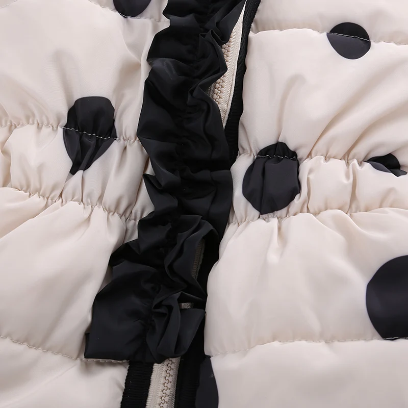 2017 девочка зима верхняя одежда ребенка хлопка-ватник средней длины ребенок