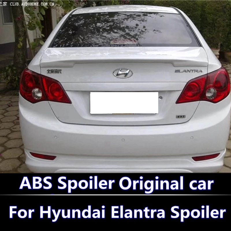 Для Hyundai Elantra 2007-2015 спойлер высокого качества ABS пластик Неокрашенный праймер