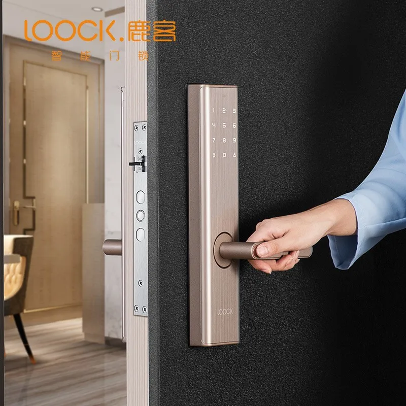 Люк Q2 Умный Замок работающий по отпечатку пальца электронный замок Bluetooth паролем