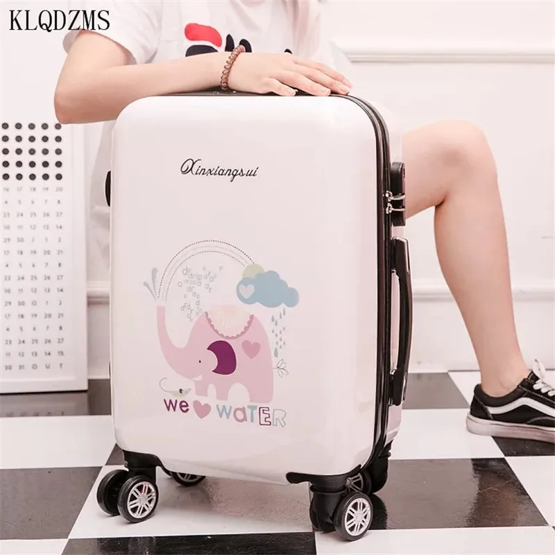KLQDZMS 16/20/24 дюйма ПК Путешествие багаж с персонажами из мультфильмов для девочек на