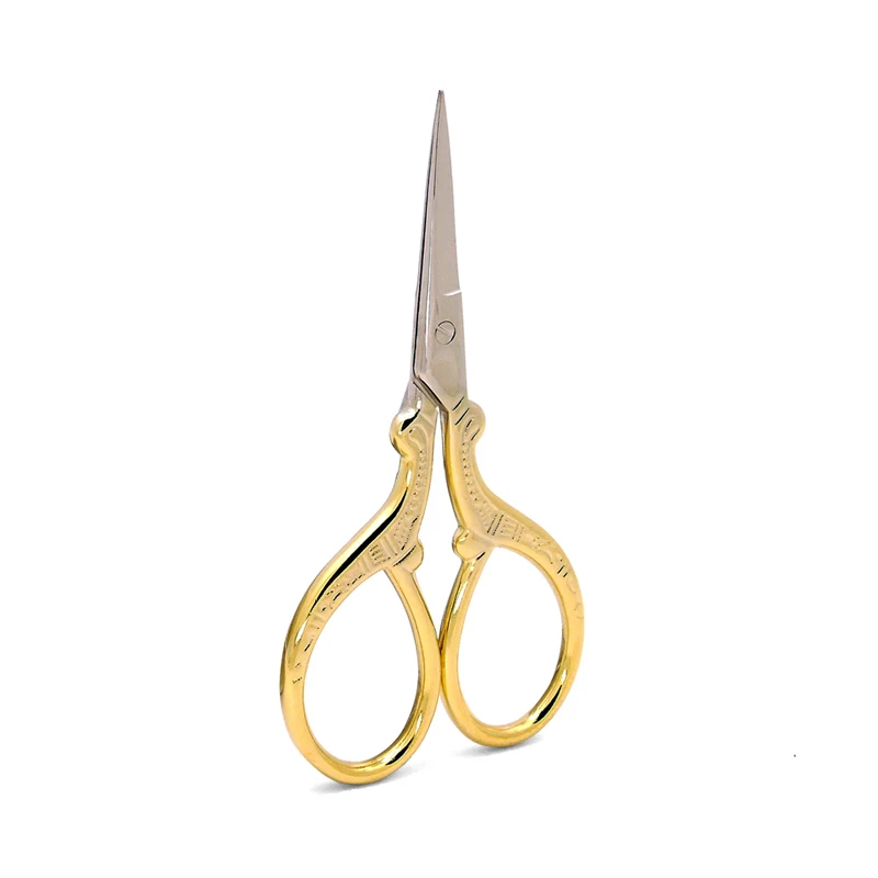 Рукоделие Thrum Fancywork Dressmake Scissor ткань резьба ножницы швейная игла Вышивка крестом портной пряжи винтажная отделка - Цвет: Gold