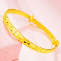 women jewelry temperament designer vintage accessory brass gold color star covered bracelet female personality ofertas relampago
