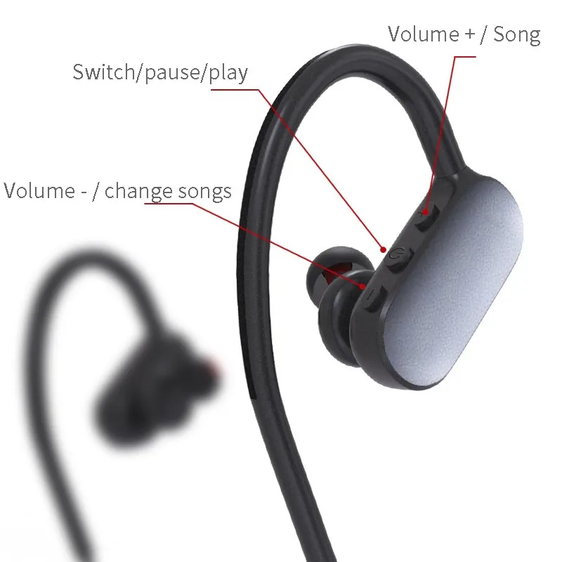 Беспроводные стереонаушники Bluetooth с микрофоном наушники bluetooth спортивные для