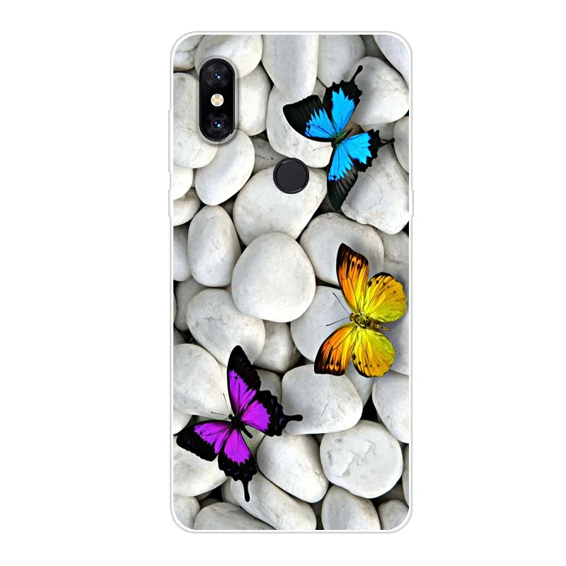6.39&quot Coque For Xiaomi mi Mix 3 case Cartoon Painted Silicone soft Cases Mix3 back cover miMix battery shell | Мобильные