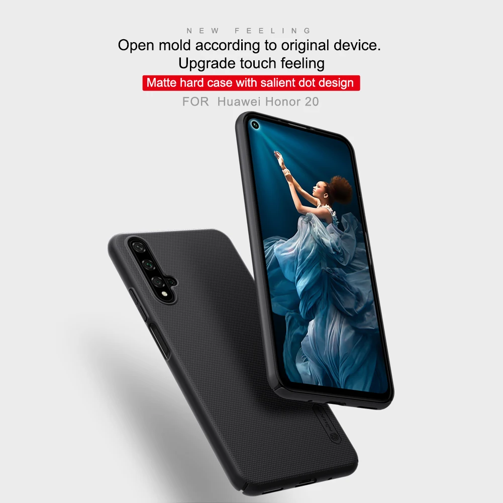 Чехол для honor 20, чехол для huawei honor 20, чехол на заднюю панель, суперматовый защитный чехол для huawei honor 20, 10, 9, 8, Nillkin, чехол