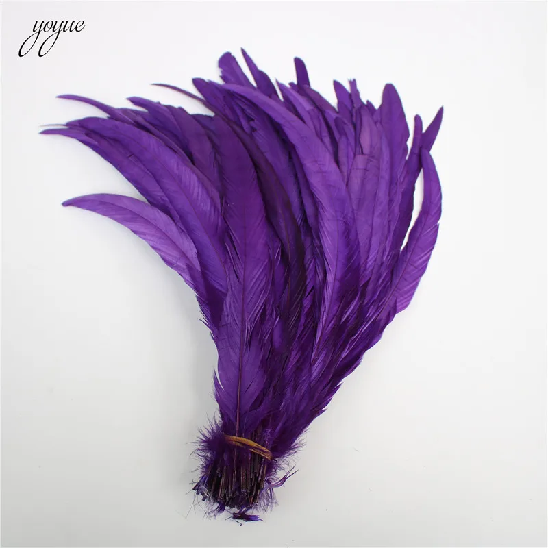 100PCS 25-30CM Natural Rooster Tail Feathers Colorful Cheap Feather For Decoration Craft DIY Party Props Accessories | Дом и сад