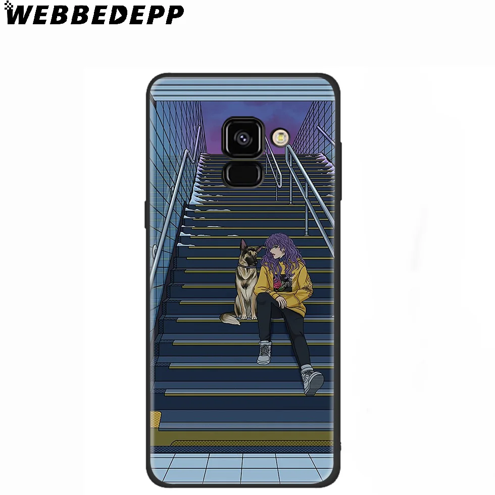 WEBBEDEPP Amidst Silence Anime Silicone Case for Samsung Galaxy A3 A5 A6 A7 A8 A9 A10 A20 A30 A40 A50 A70 M10 M20 M30 |