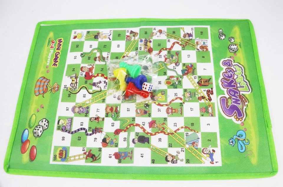 25*37 см тканевая змея лестница настольная игра полет шахматы Развивающие детские семейные вечерние интерактивные игрушки игры змеи и лестницы подарки
