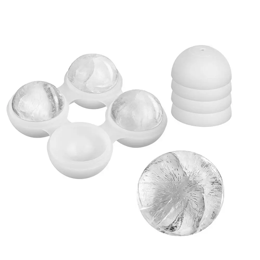 Креативная 4 уровневая круглая силиконовая коробка для льда форма виски и хоккея