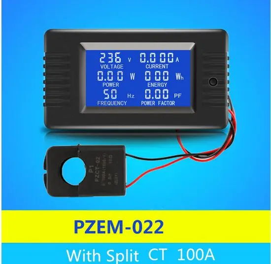 PZEM-022 AC 6in1 однофазный 220 В цифровой измеритель мощности ваттт ток напряжение