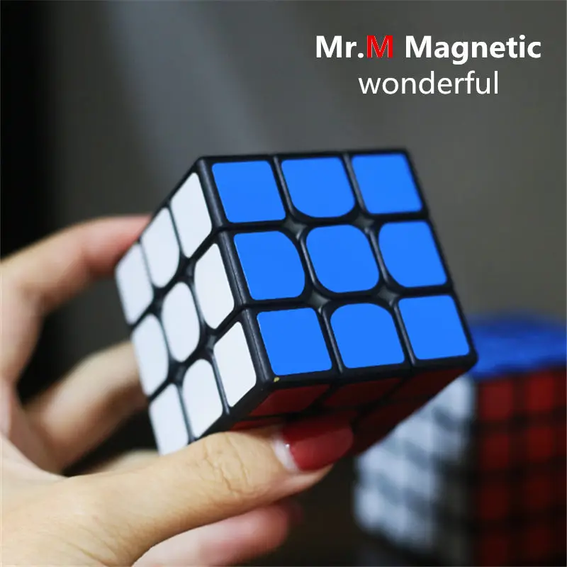 Магнитный магический куб Sengso 3x3x3 Mr.M 4x4x4 магнитные кубики головоломки наклейки