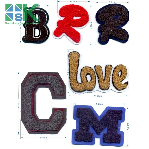 2016 Мода новые товары Английский Письма Любовь С М Б R Вышивка Знак Утюг На Заплате