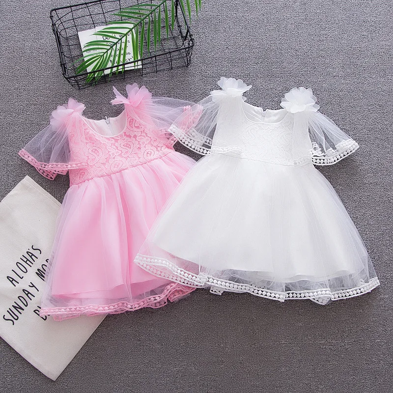 BibiCola baby girls summer tutu dress todder princess fashion mesh party for infant kids clothes | Мать и ребенок