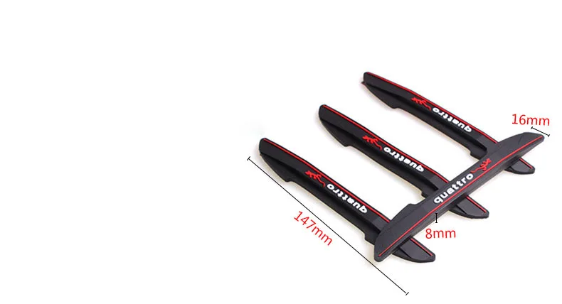 CHIZIYO 4 шт./компл. Автомобильная Противоударная полоса наклейка на края бампера