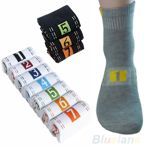 Носки мужские модные повседневные хлопковые 7 пар/Лот 02HW 4N8I 7FQA|dress socks men|dress socksfashion