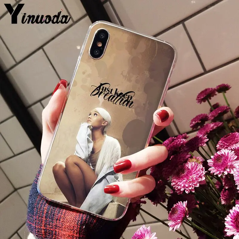 Yinuoda Ariana Grande AG Радужный подсластитель прозрачный мягкий чехол для телефона iPhone 8 7 6 6S Plus 5 5S SE XR X XS MAX Coque - Цвет: A4