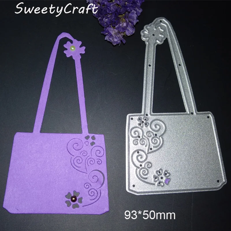 

Dies Scrapbooking Girl Flower Handbags Metal Cutting Dies New 2018 Stamps Die Cut Craft Embossing Card Making Frame Background