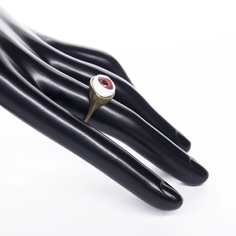 2 шт трендовые увеличенные кольца для мужчин и женщин на Хэллоуин ярко коричневые