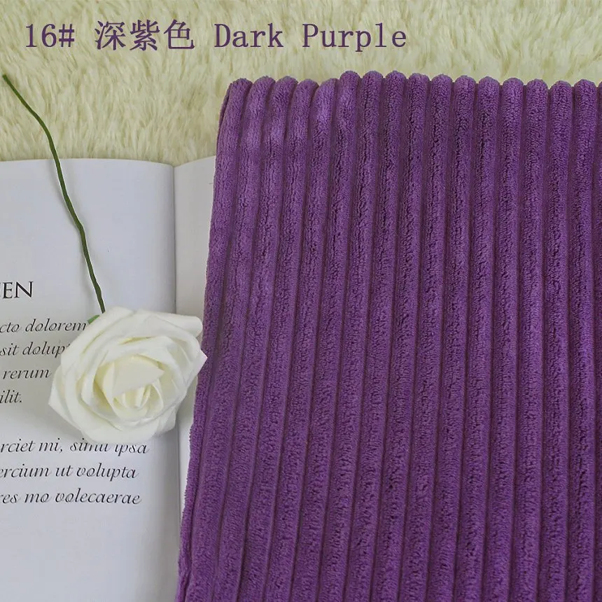 dark purple 150x100 см полоса Добби Вельветовая ткань сплошной цвет для изготовления наволочки для дивана покрытие скатерти diy игрушки шторы мешок материал - Цвет: dark purple