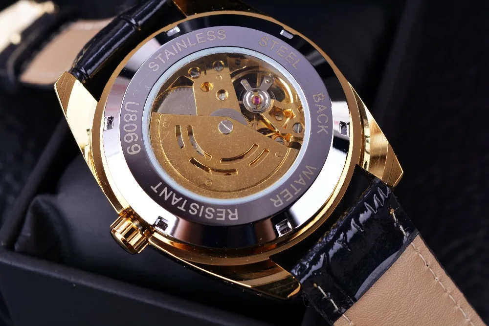 Часы наручные Winner мужские автоматические модные повседневные дизайнерские