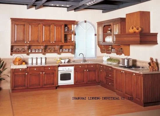 

Solid wood kitchen cabinets sets (LH-SW019)