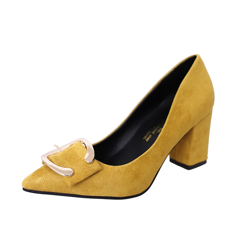 Новинка женские тонкие туфли с острым носком сезон весна-осень Корейская версия