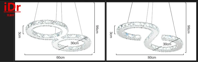 Хрустальная люстра из нержавеющей стали для ресторана оптовая продажа 8