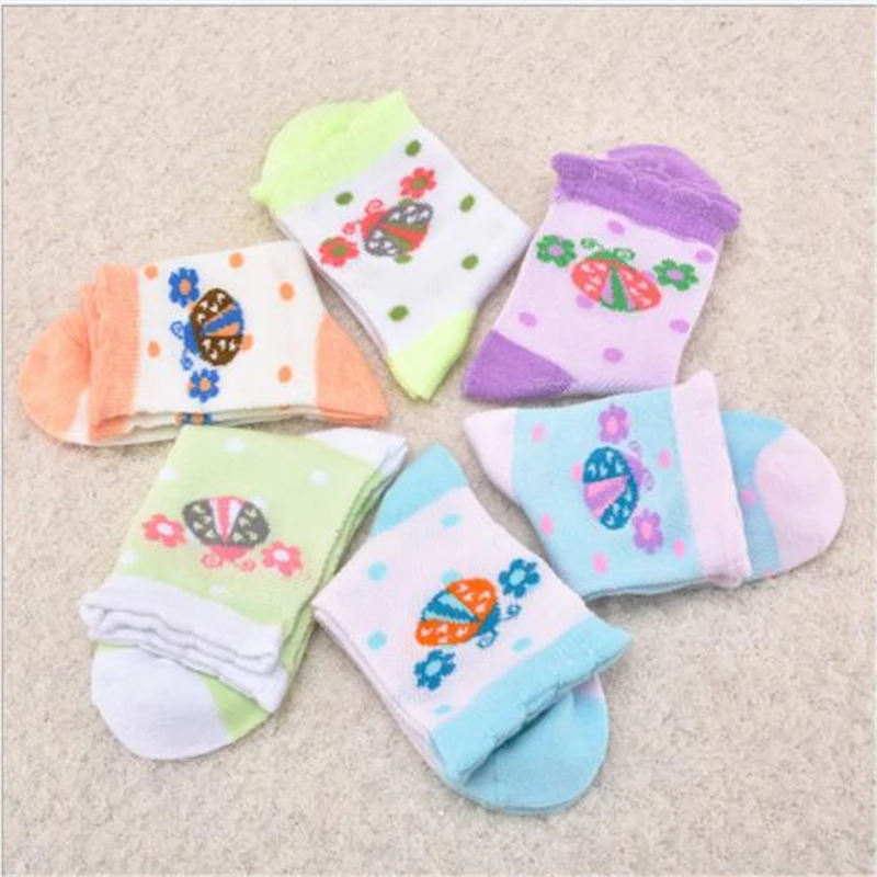 5 пар/лот дышащие детские носки унисекс летние чистые хлопковые чулки для