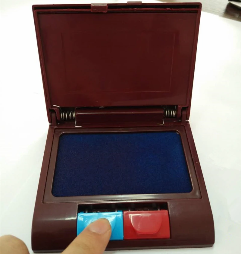 Большие красящие прокладки для скрапбукинга резиновых штампов синий + красный|ink