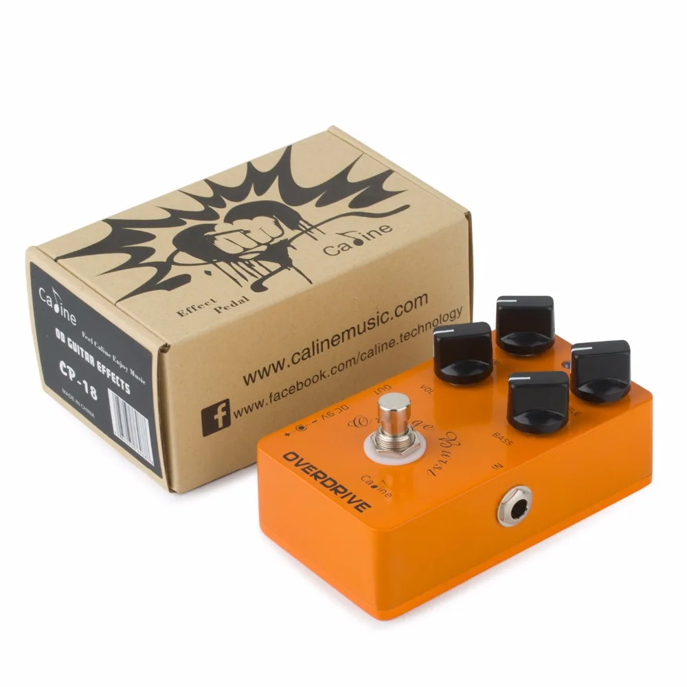 Высокое качество Caline CP-18 OD Orange Burst гитары Эффект педали педаль эффекта овердрайв