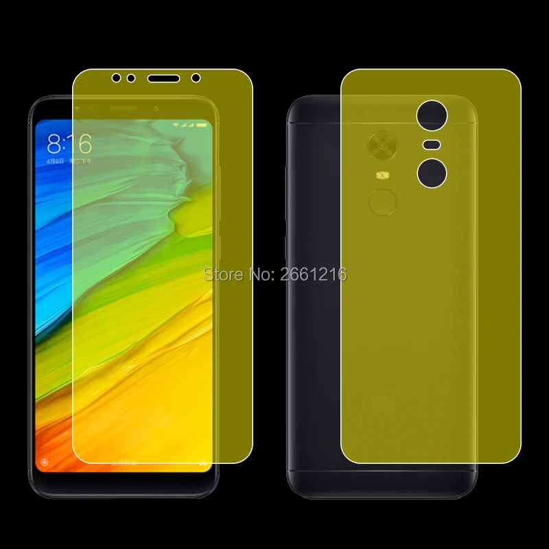Для Xiaomi Redmi5 Redmi 5 Plus + 2 шт. = передняя задняя тонкая полное покрытие от края до