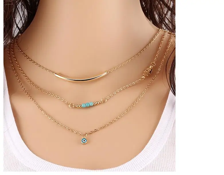 Женское Ожерелье до ключицы в стиле Европейской панк n411 2018|european necklace|american