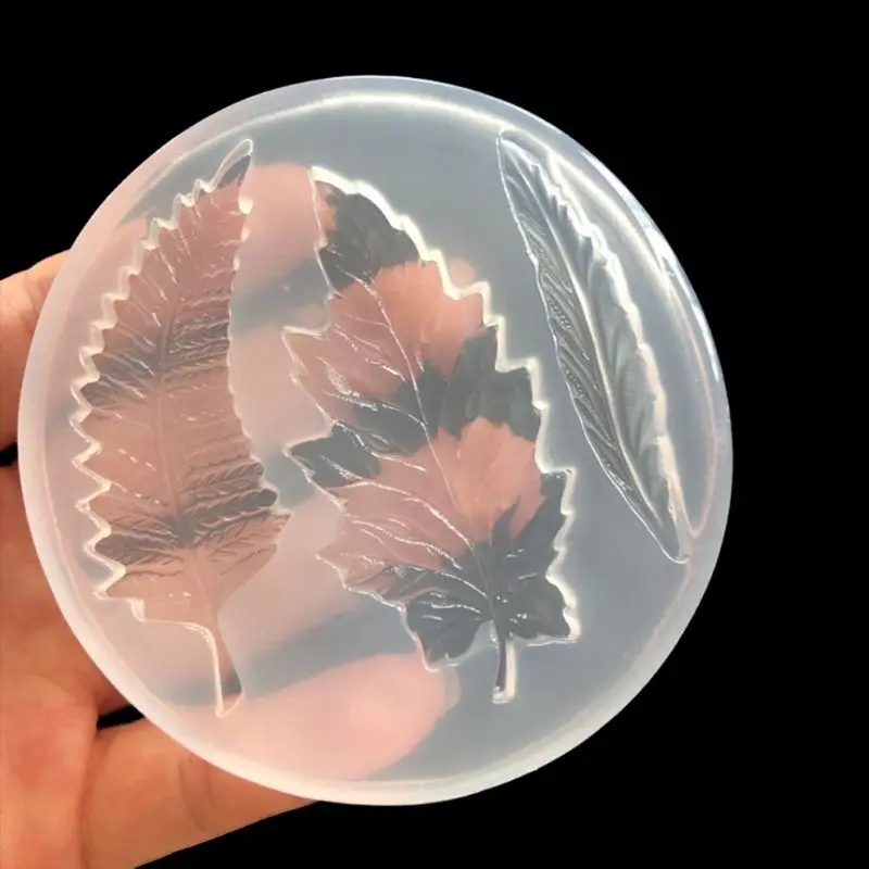 

Silicone Mold Feather Leaves DIY Epoxy Resin Crafts Jewelry Making Pendant Decoration Molds for Fondant Ornaments