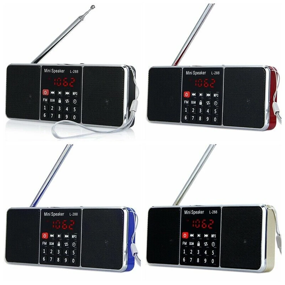 USB Перезаряжаемый цифровой радио Пешие прогулки стерео музыкальный плеер