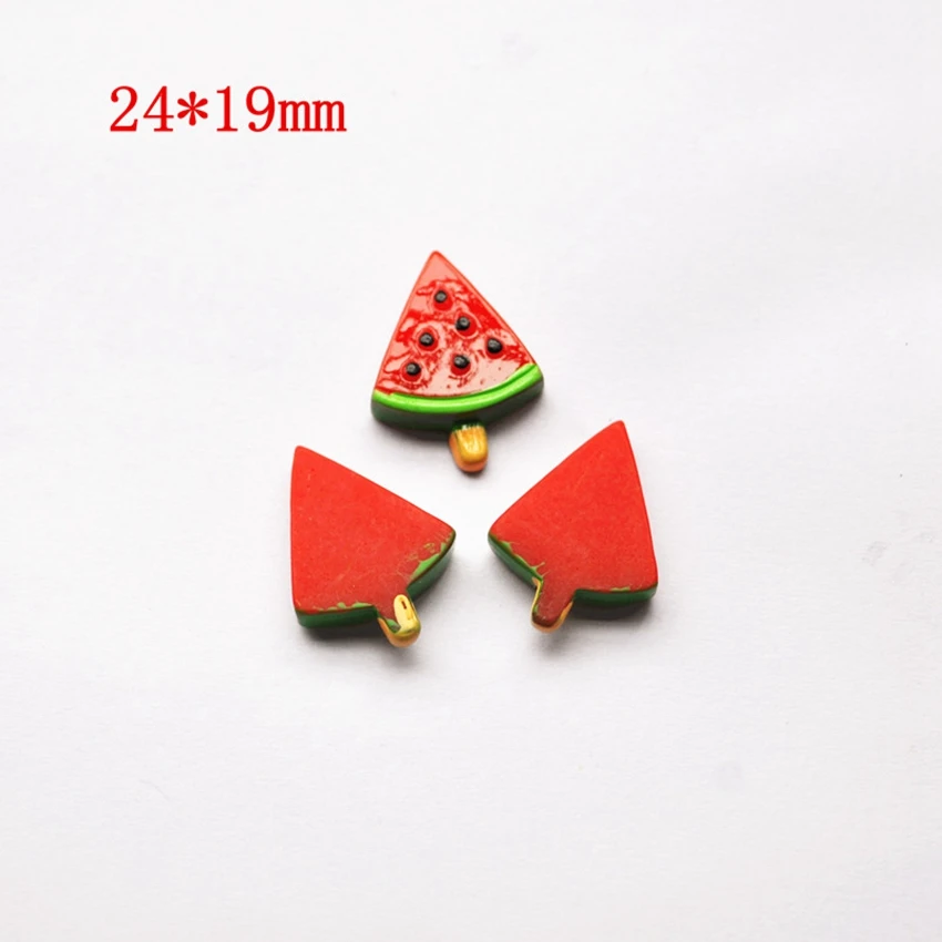 

30pcs watermelon DIY Miniature Artificial Fake Food Cake Resin Cabochon Scrapbooking Phone Case Decorative Craft