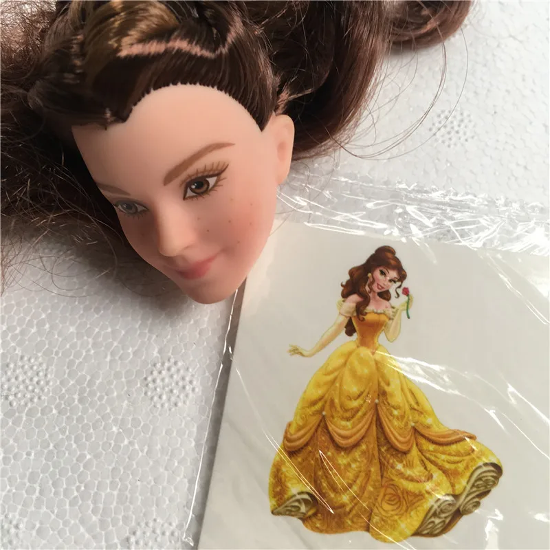 Кукла Belle, игрушка, голова принцессы, длинные волосы, кукла, голова для девочки, сделай сам, макияж, волосы, игрушки для детей, макияж, сделай сам, игрушки для детей, подарки на день рождения