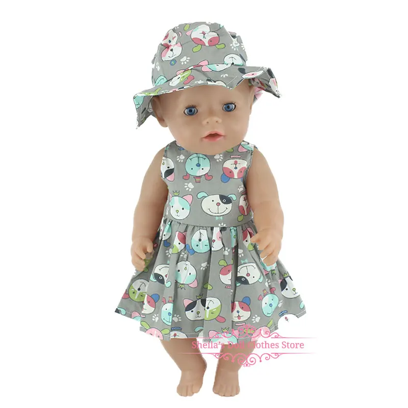 Модное платье для 17 дюймов Reborn Baby Doll 43 см ухода за ребенком мам новорожденная