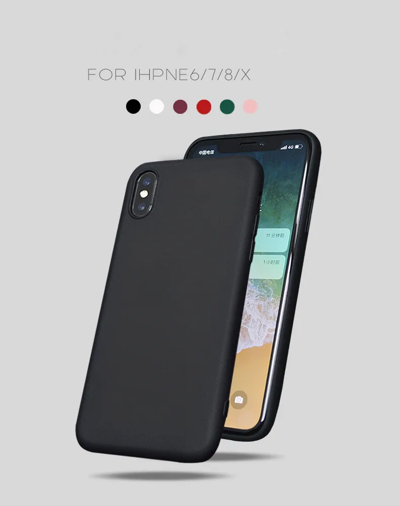 Blucub Мягкий чехол из ТПУ для iphone x 8 7 Plus ультра тонкая задняя крышка официальные