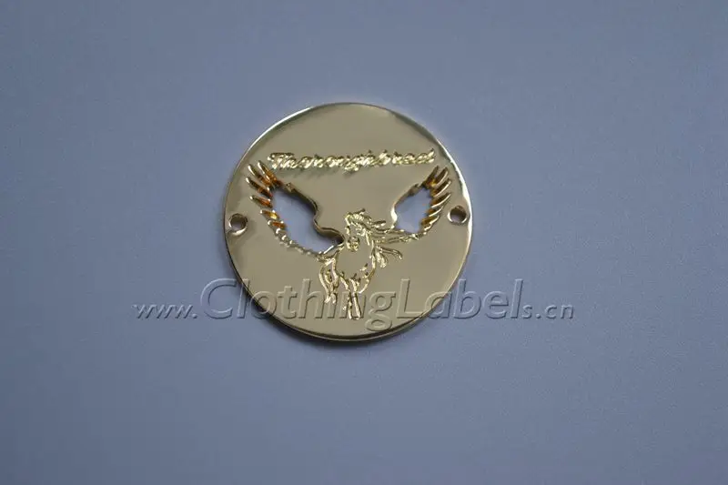 Пользовательские металлические этикетки для сумок одежды обуви вырезанные и