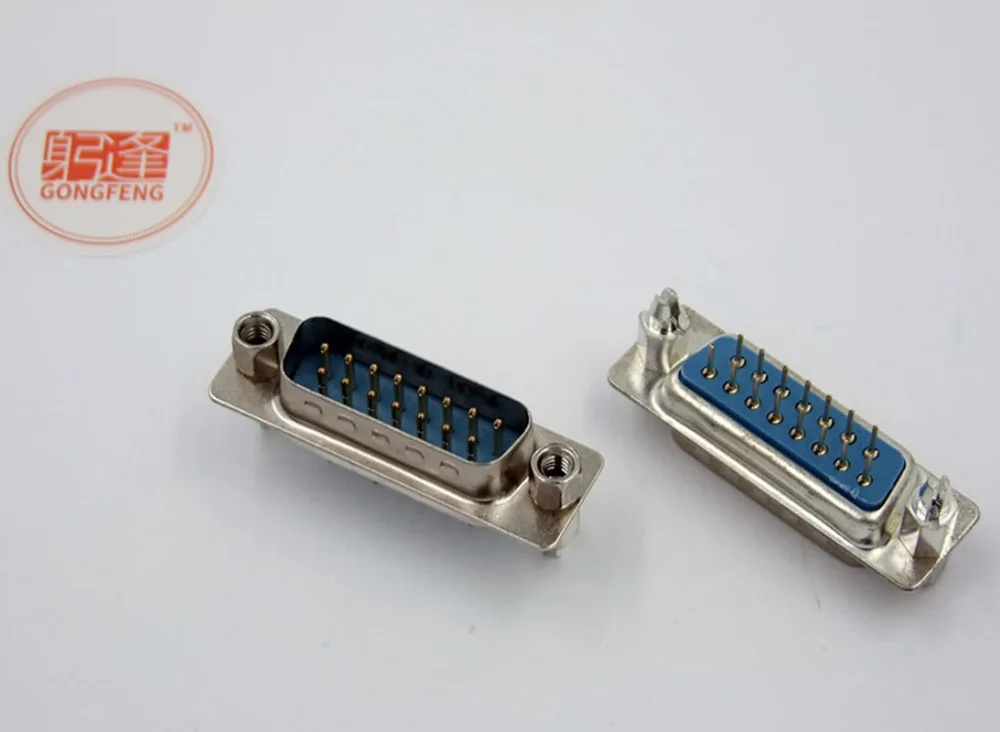 50 шт. Новый соединитель DP15 Двухрядное сиденье harpoon Male DB15 15 портовый штифт с винтом