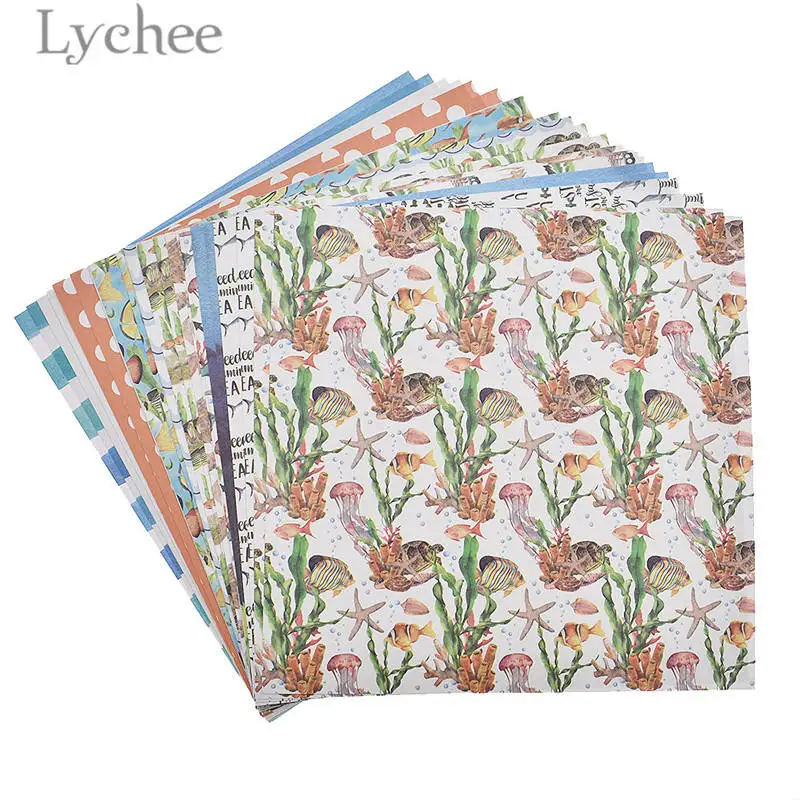 3 Lychee 24 шт. растительный цветочный узор художественный фон оригами Бумага Скрапбукинг декоративная бумага s DIY альбом ремесла Бумага - Цвет: 3