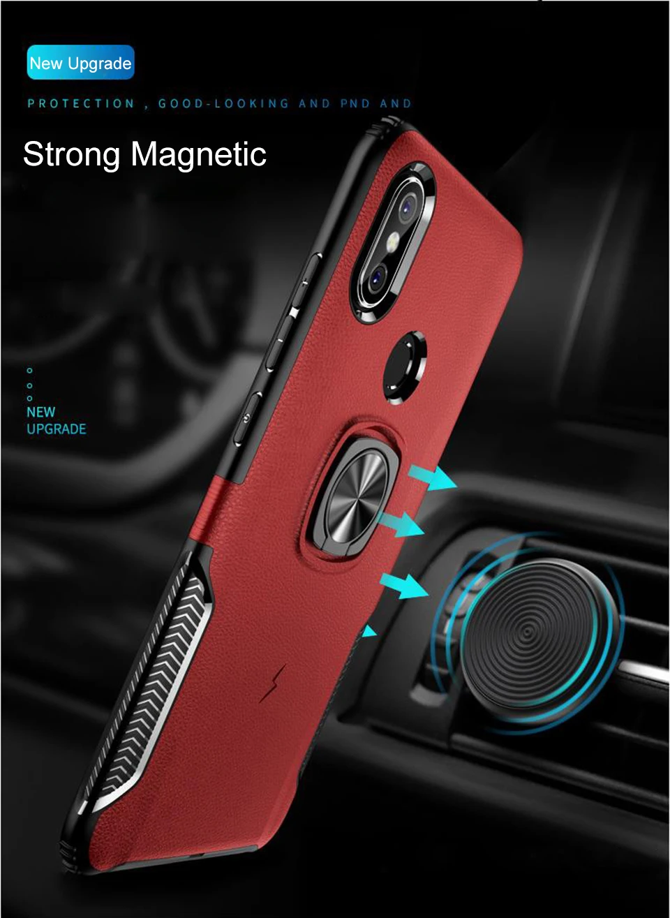 Чехол для телефона Xiaomi Mi 8 Pocophone F1 Redmi 6 Pro Note 4X PC и TPU противоударный