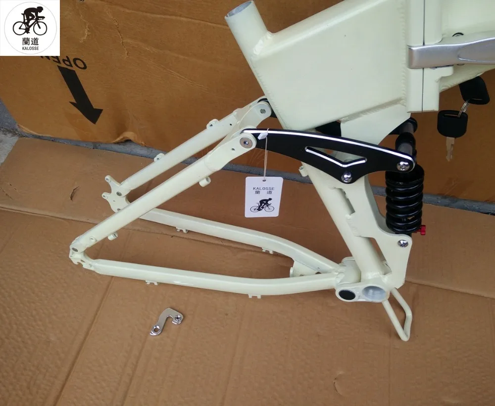 Kalosse рама для электрического велосипеда полноподвесочный горный велосипед 26er